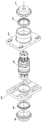 A hydraulic rotary drilling or workover pipe string two-way locking device