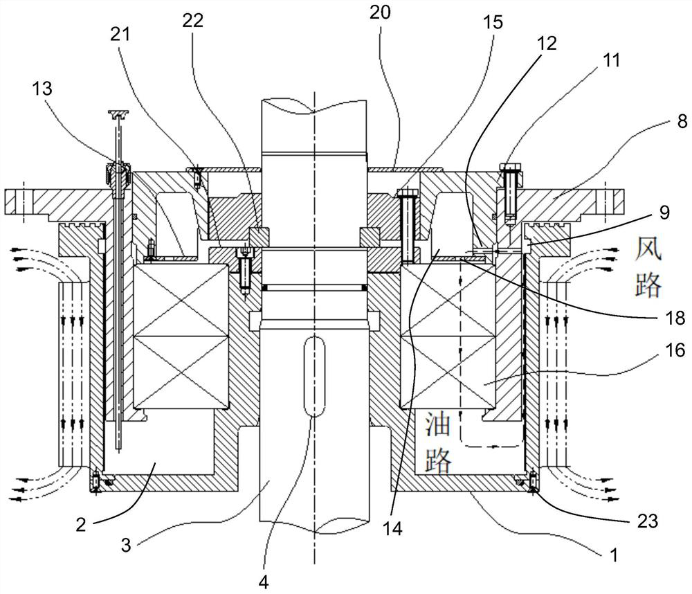 Bearing chamber suitable for rolling bearing