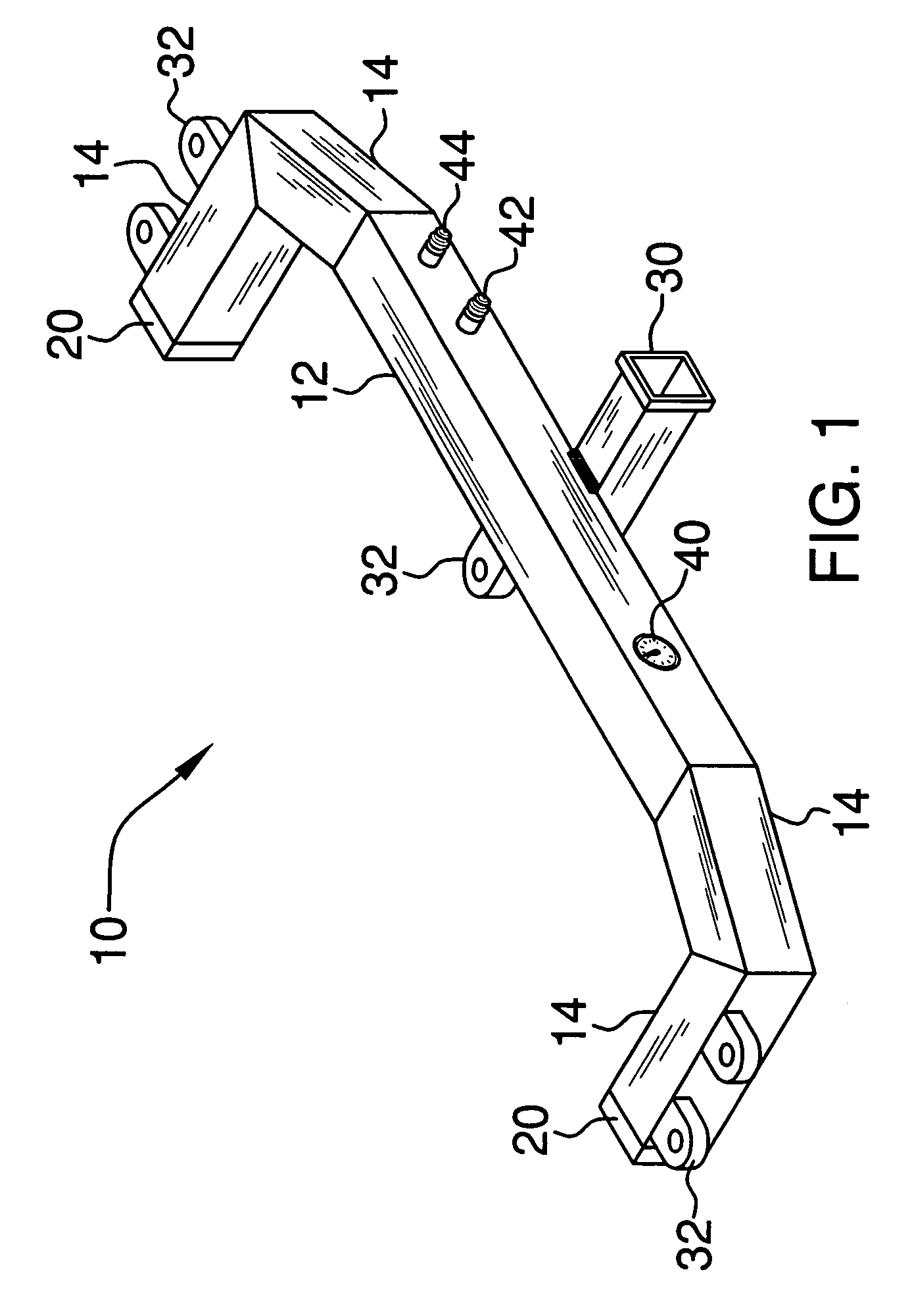 Water and compressed air storage trailer hitch