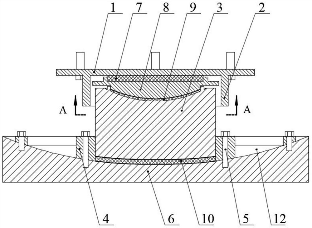 A friction pendulum type shock isolation bearing with multi-layer shear pins