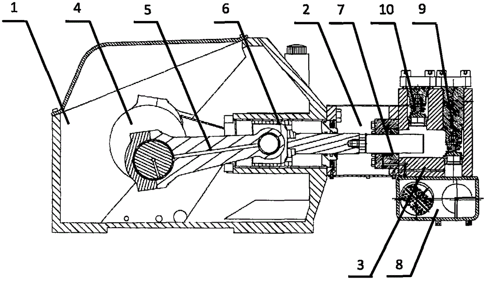 Emulsion pump without speed reducer