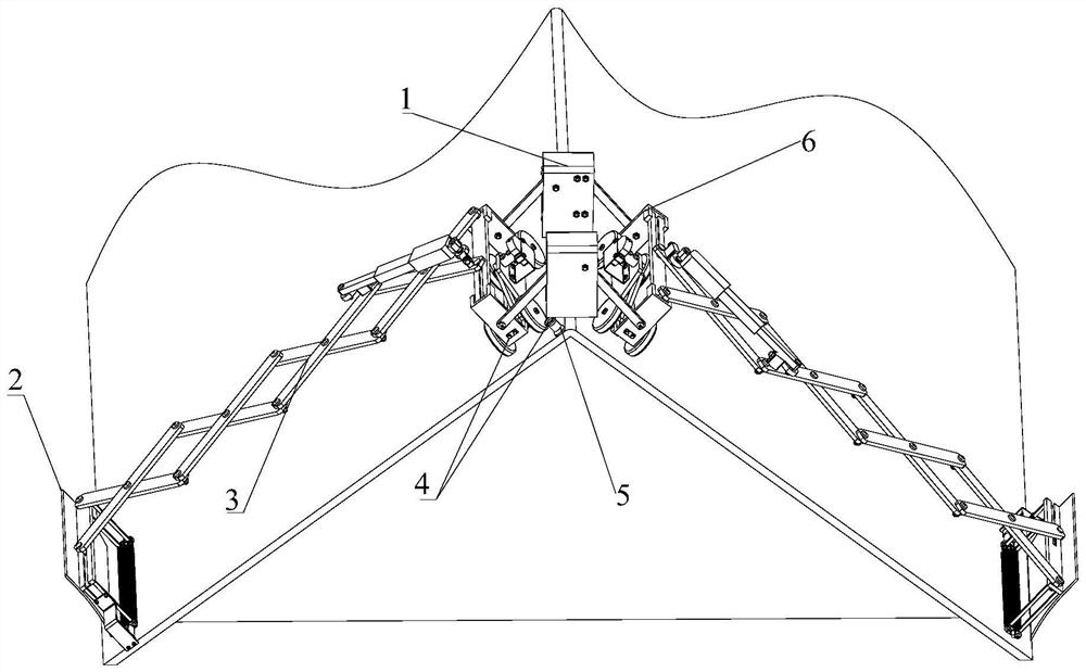 Detachable herringbone roof intelligent snow removing device