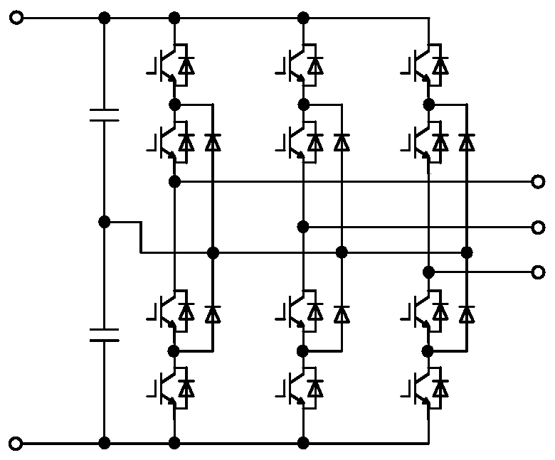 Low common-mode voltage control method and system for three-level converter