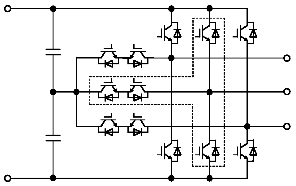 Low common-mode voltage control method and system for three-level converter