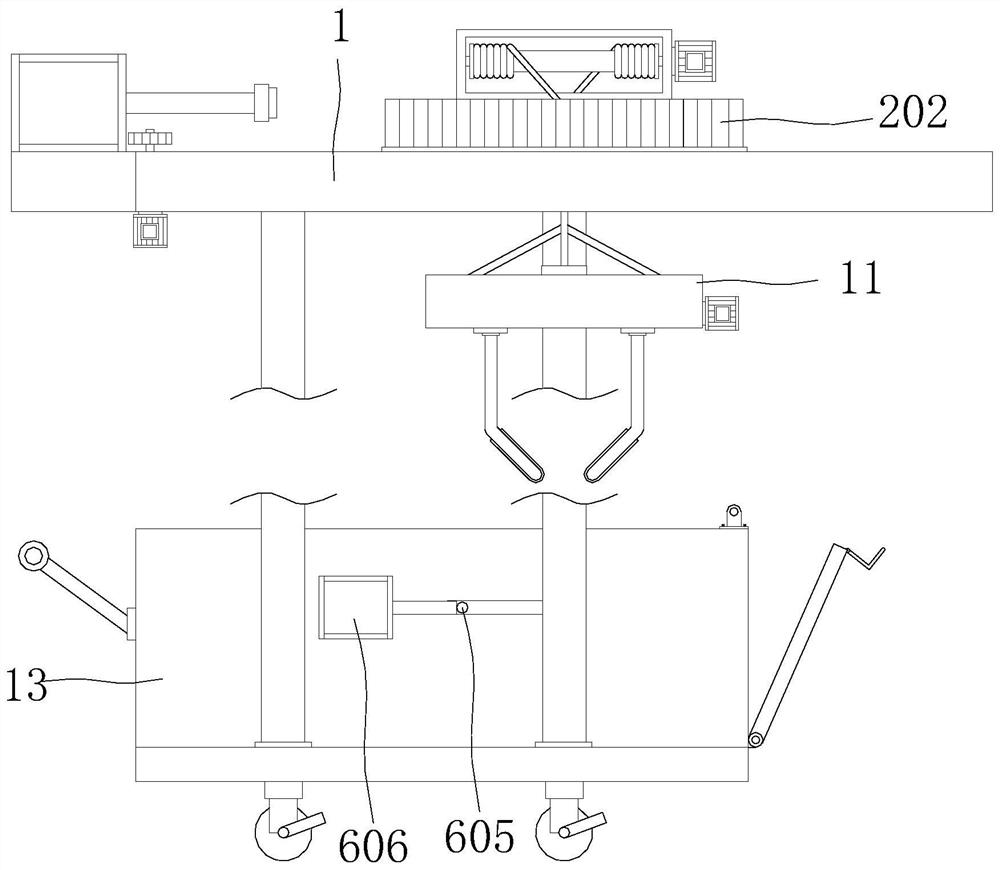 Wood raw material stacking device for wood product production