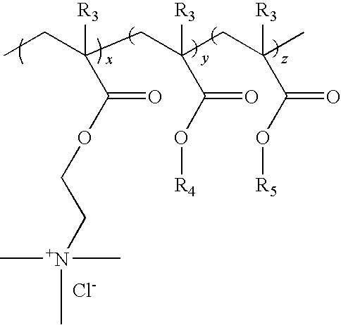 Process for preparing an aqueous dispersion of a quaternary ammonium salt containing vinyl copolymer