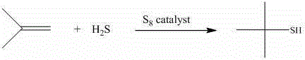 A kind of synthetic method of di-tert-butyl terminated chain polysulfide