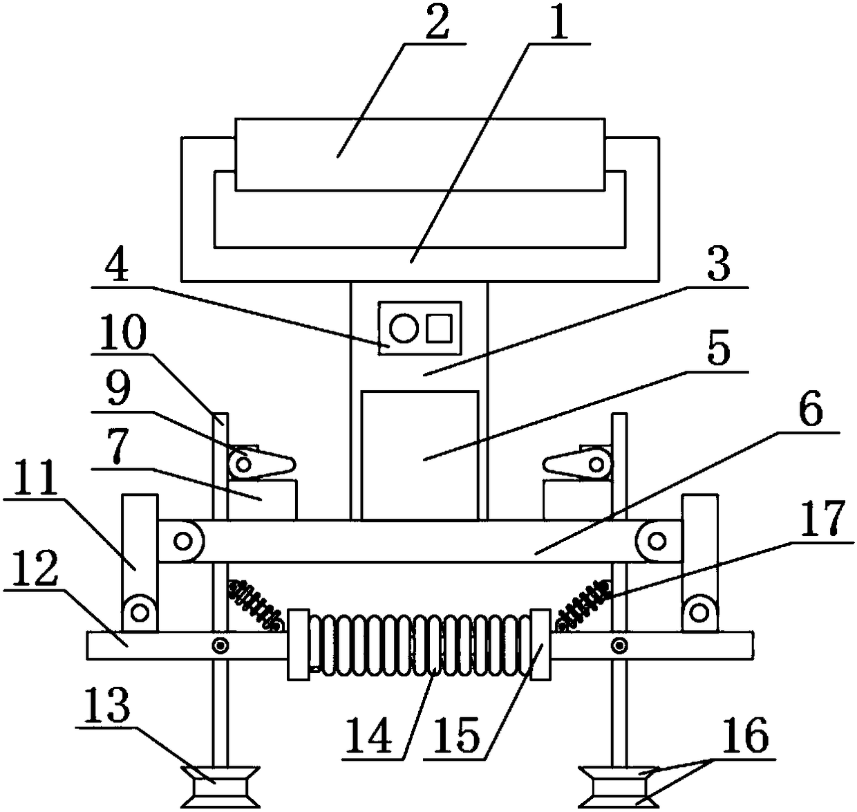 Glass processing clamping device