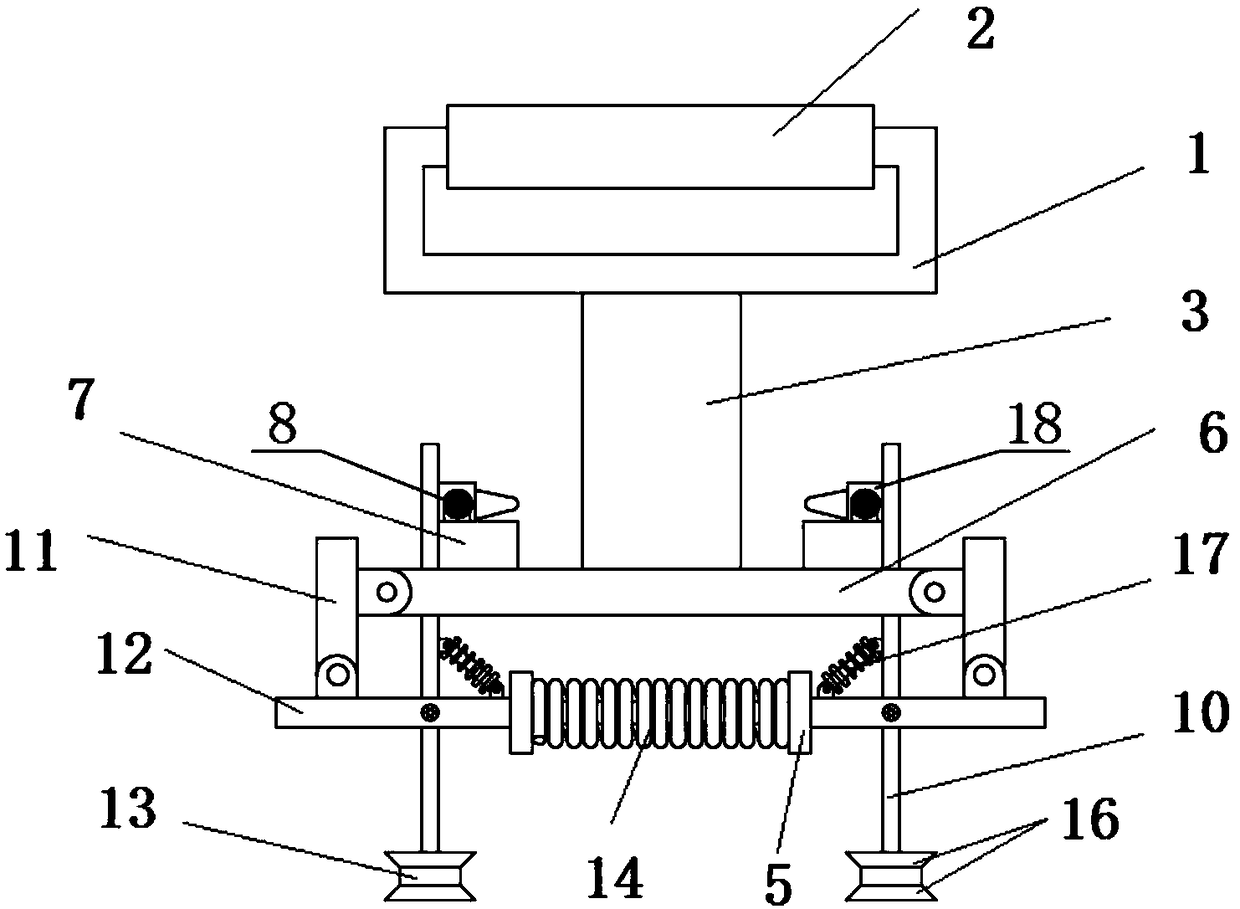 Glass processing clamping device