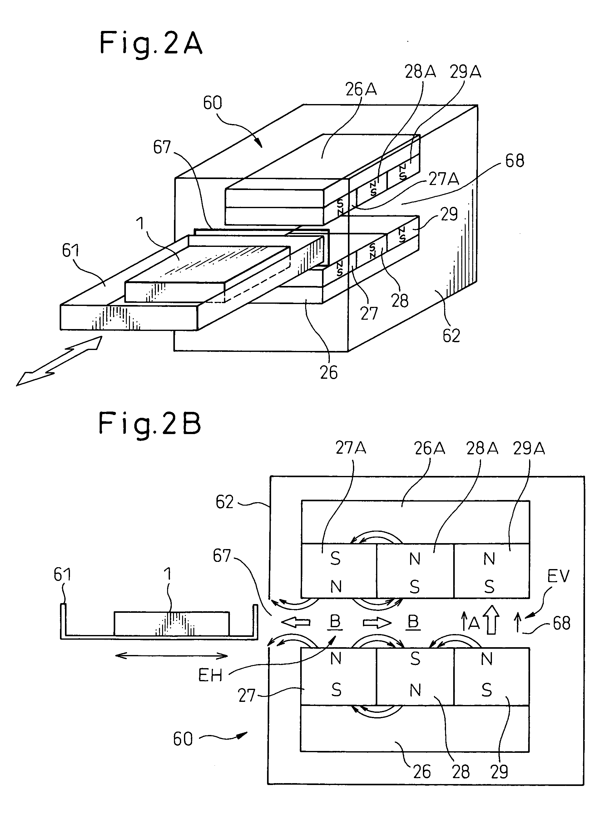 Data erasing device using permanent magnet