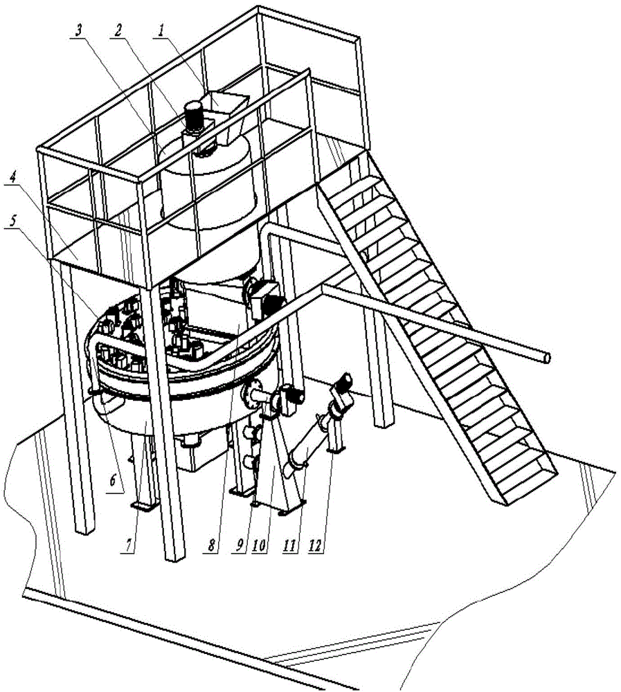 Disc-type microwave continuous splitting device and method for splitting waste rubber