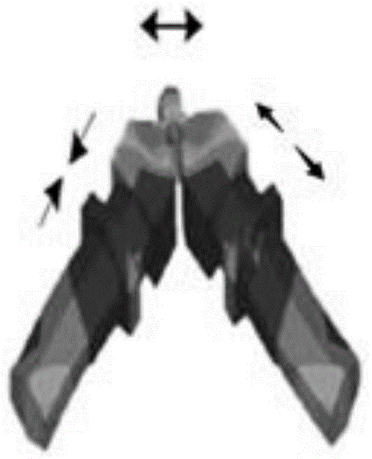 Piezoelectric actuator in d15 shearing mode and precision micropositioner