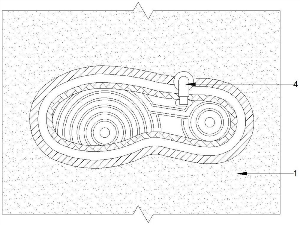 Sole bottom shaping device in shoe processing