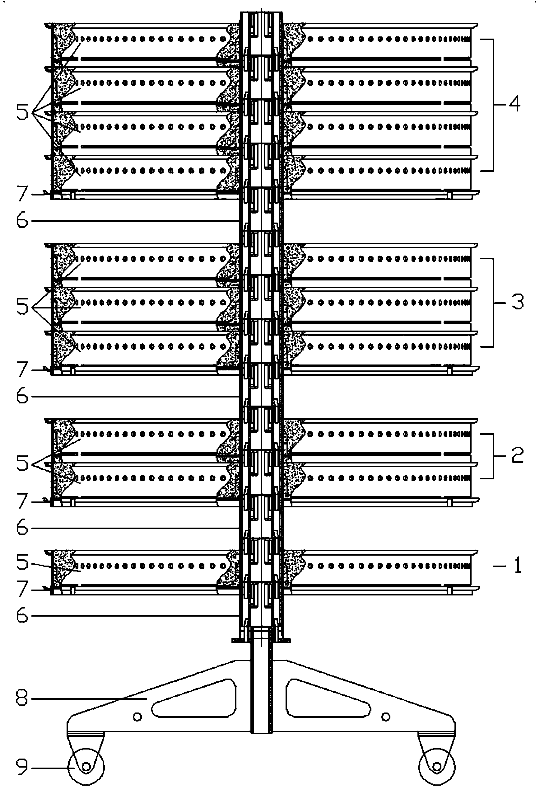 Indoor stereoscopically-assembled vermiculture equipment