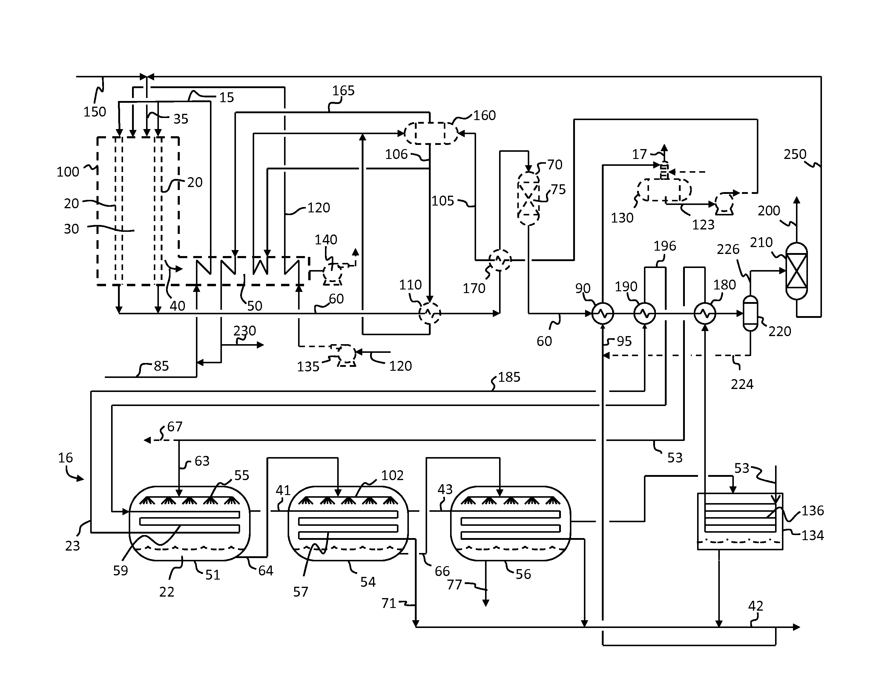 System and Process for Producing a H2-Containing Gas and Purified Water