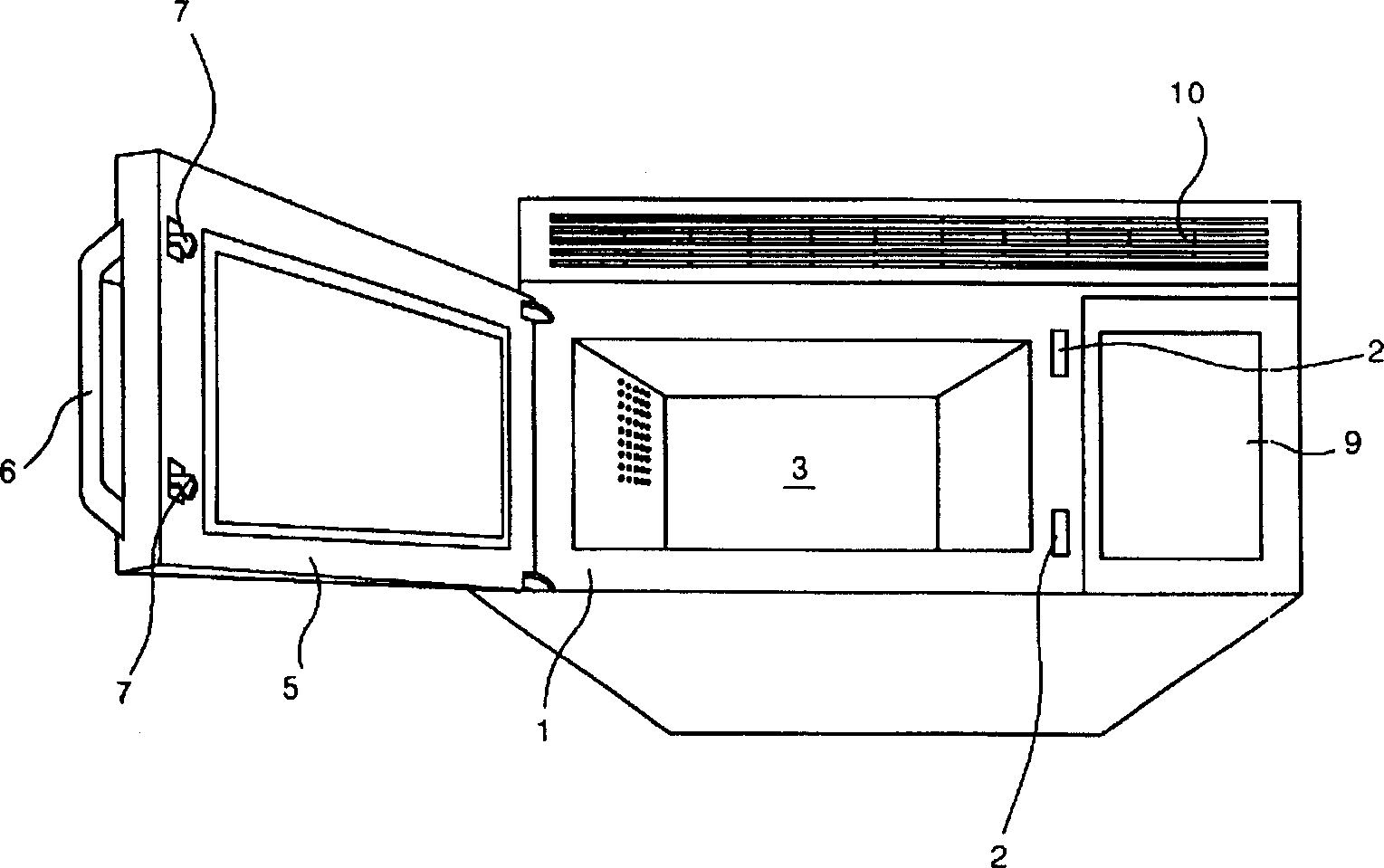 Microwave oven interlocking device