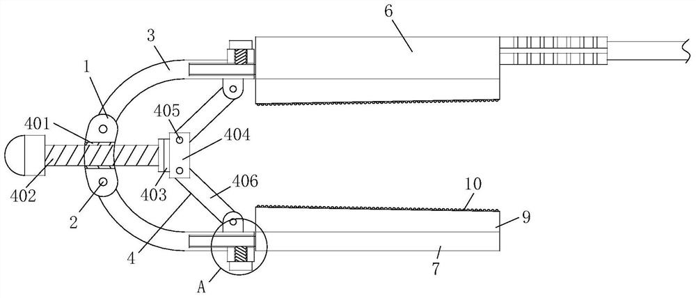 High-comfort blood oxygen probe structure with adjustable clamping force