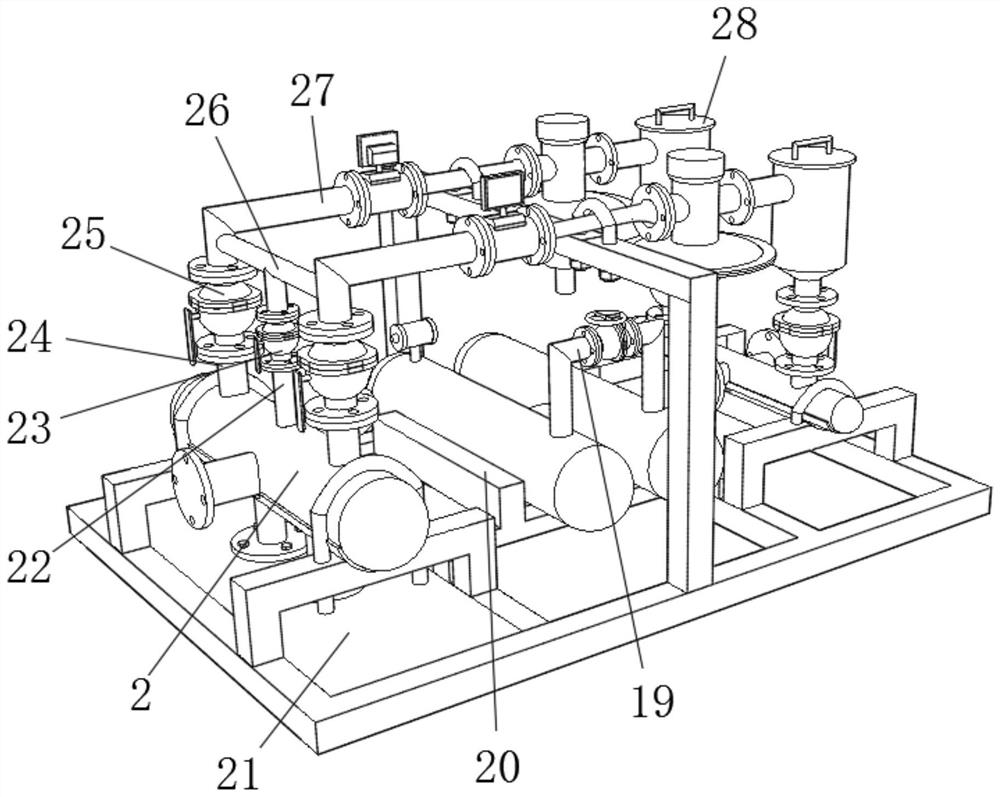 A regional gas pressure regulating skid with safety warning function