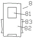 A waste gas treatment device with a valve