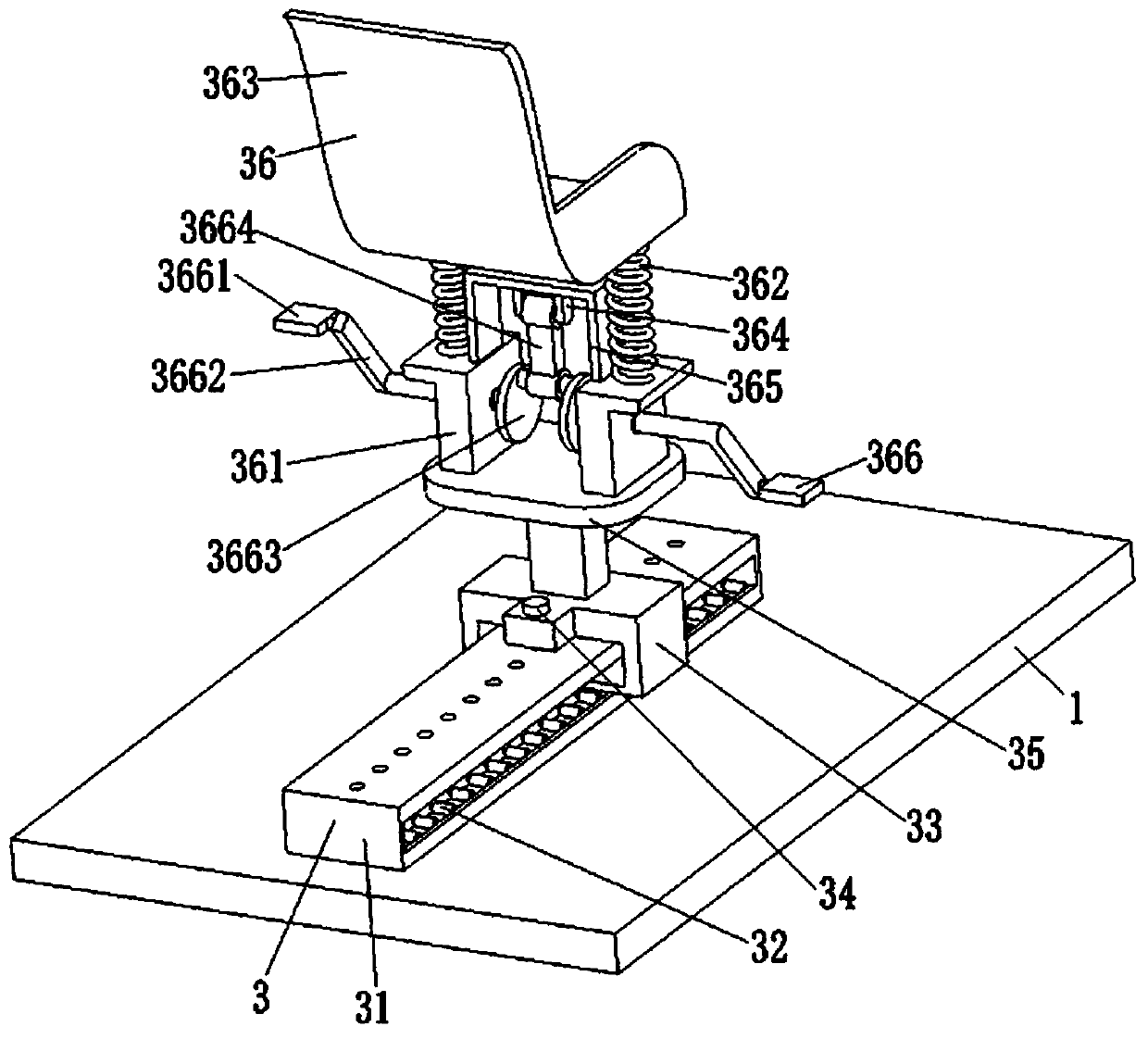 A home exercise device for the elderly after meals