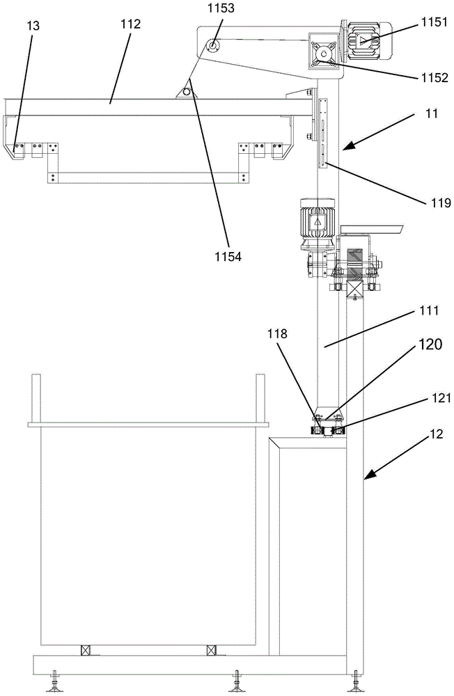 The lifting device of the electroplating crane and the electroplating crane