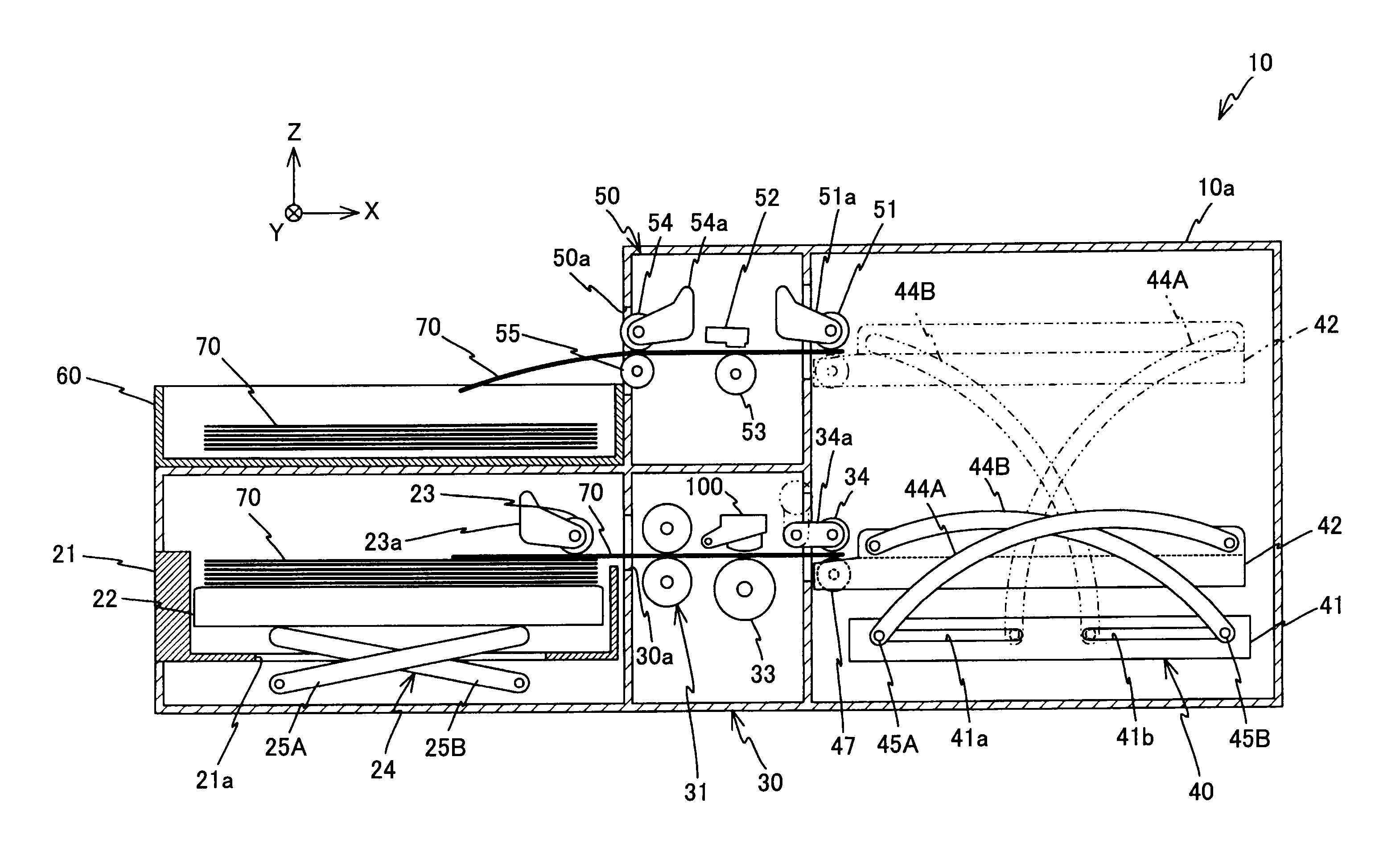 Heating unit, erasing device, and information erasing and recording apparatus