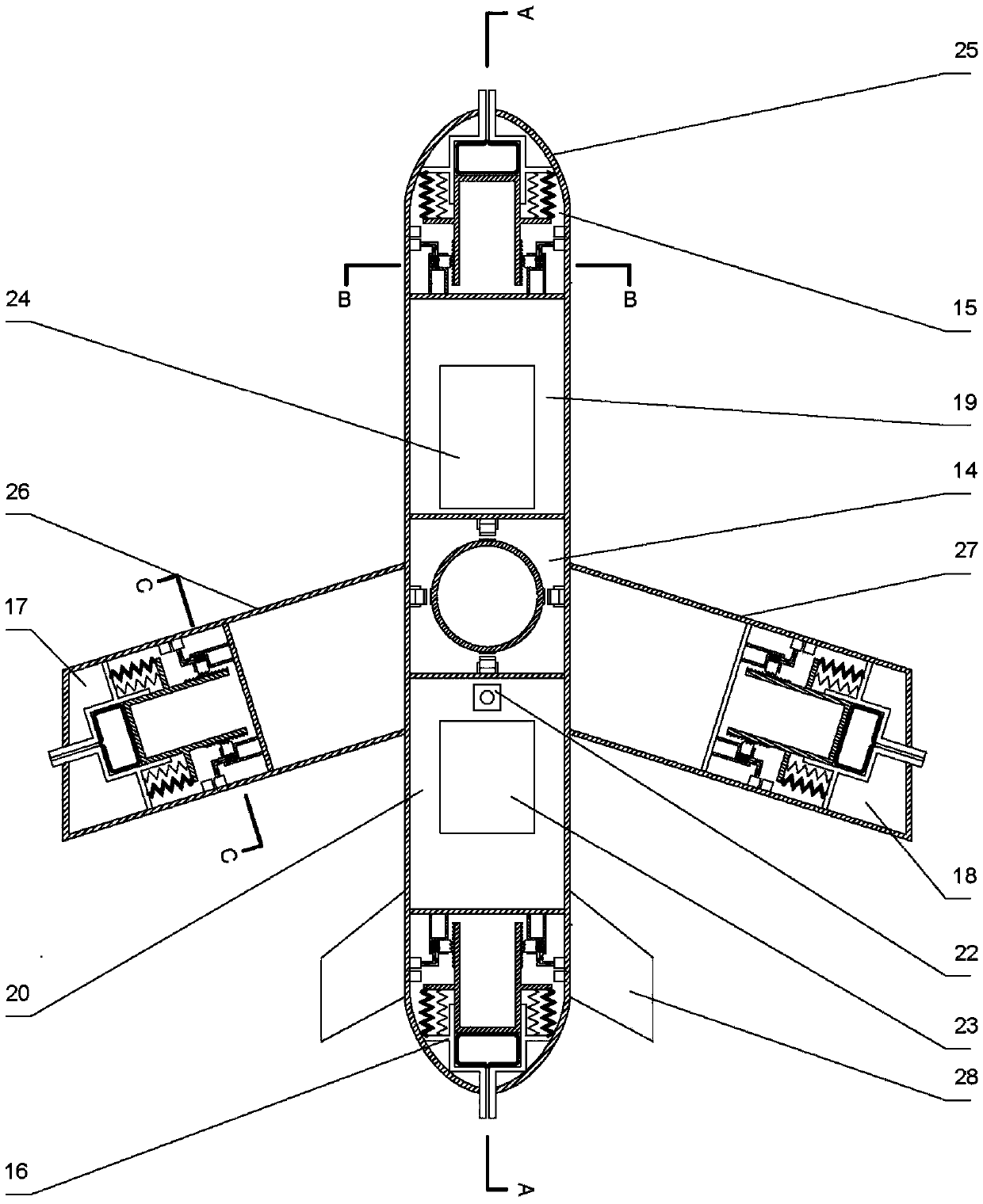 Underwater glider with memory-alloy driving attitude control