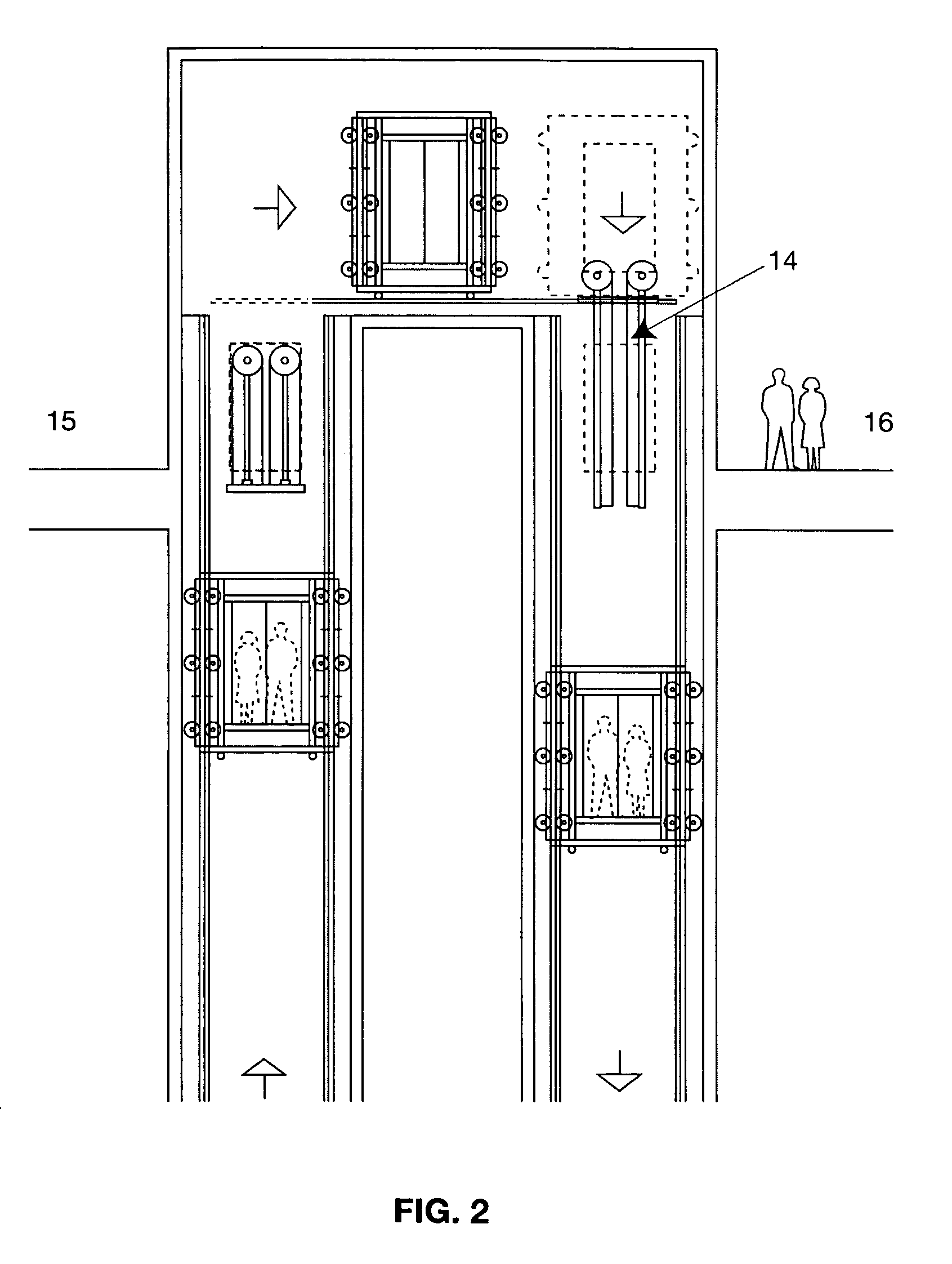 Autonomous linear retarder/motor for safe operation of direct drive gearless, rope-less elevators