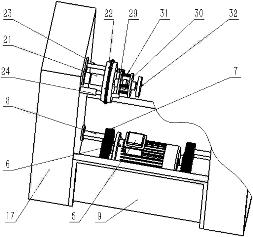 Double-face polishing arm device for polishing propeller of large-sized ship