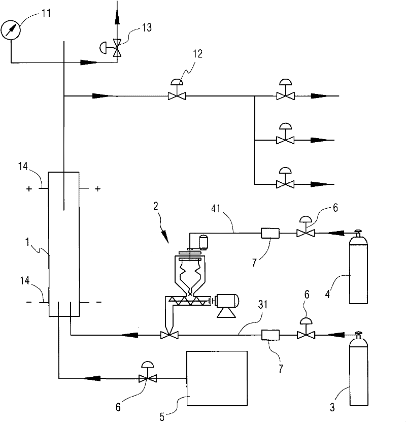 Pressurized fluidized bed gasifier and method for operating the same