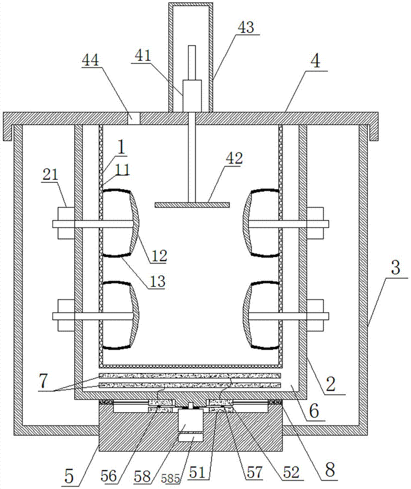 Rotary squeezing type washing machine and clothes washing method