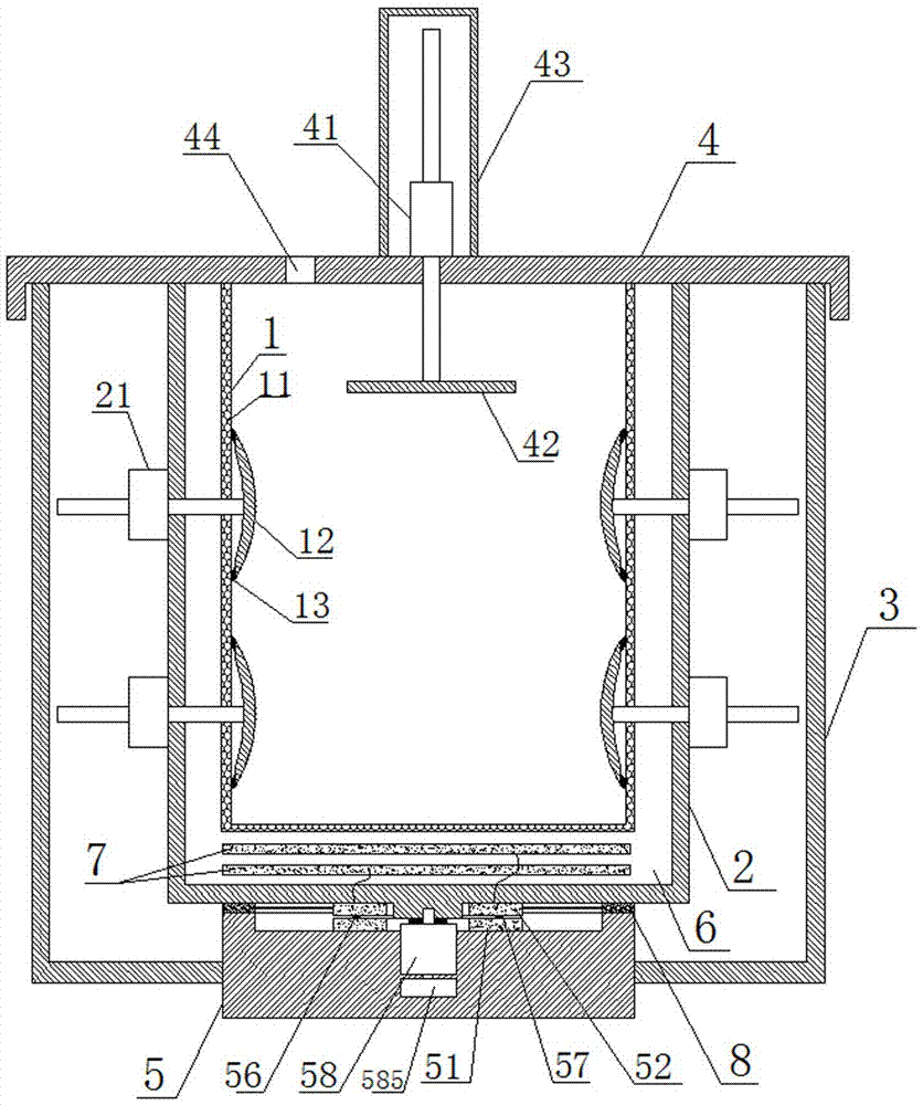 Rotary squeezing type washing machine and clothes washing method