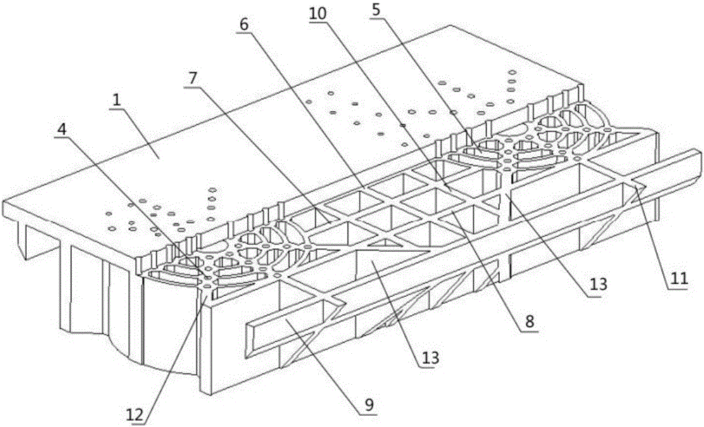 Double-vibration-table connection structure