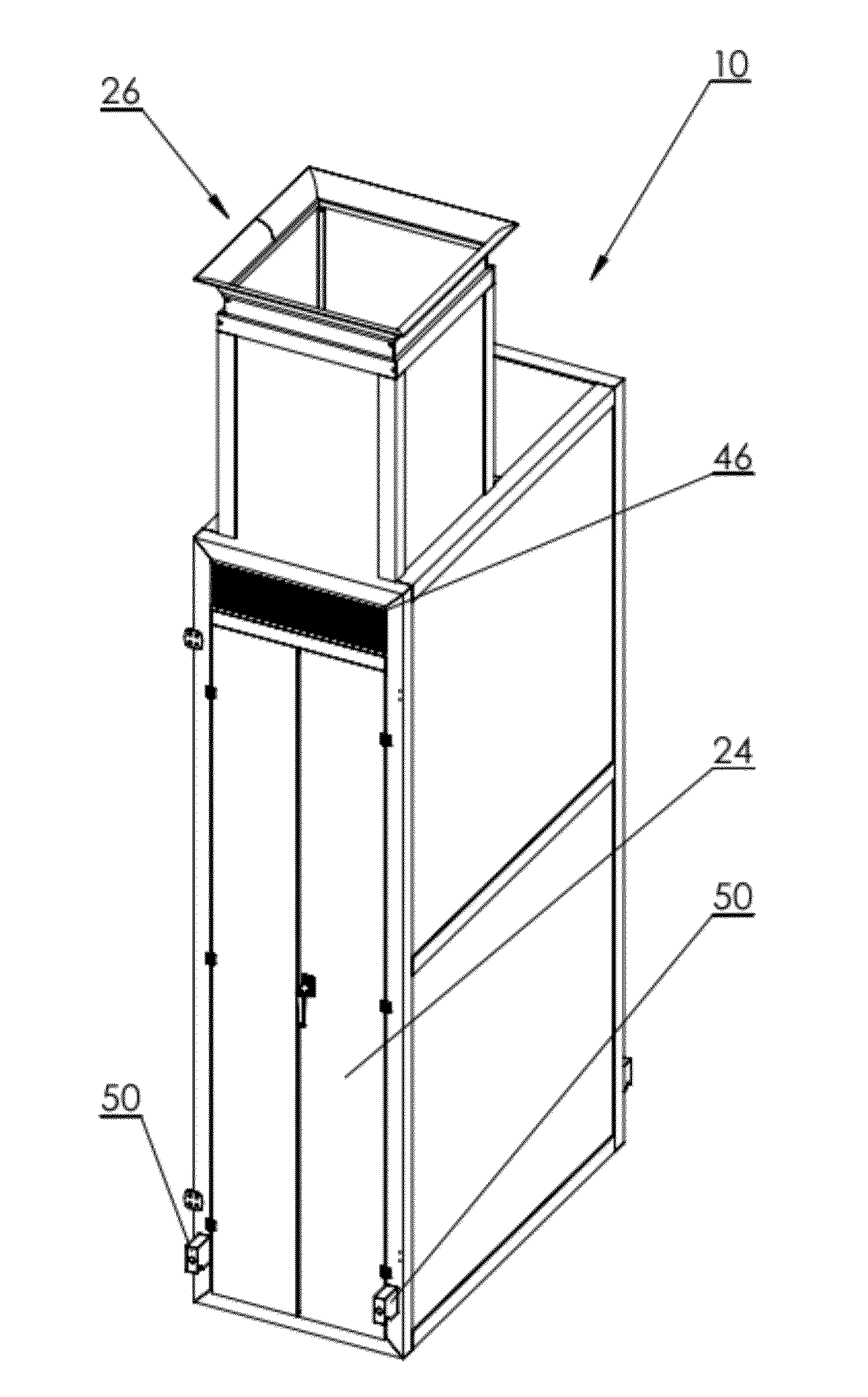 Assemblable server cabinet