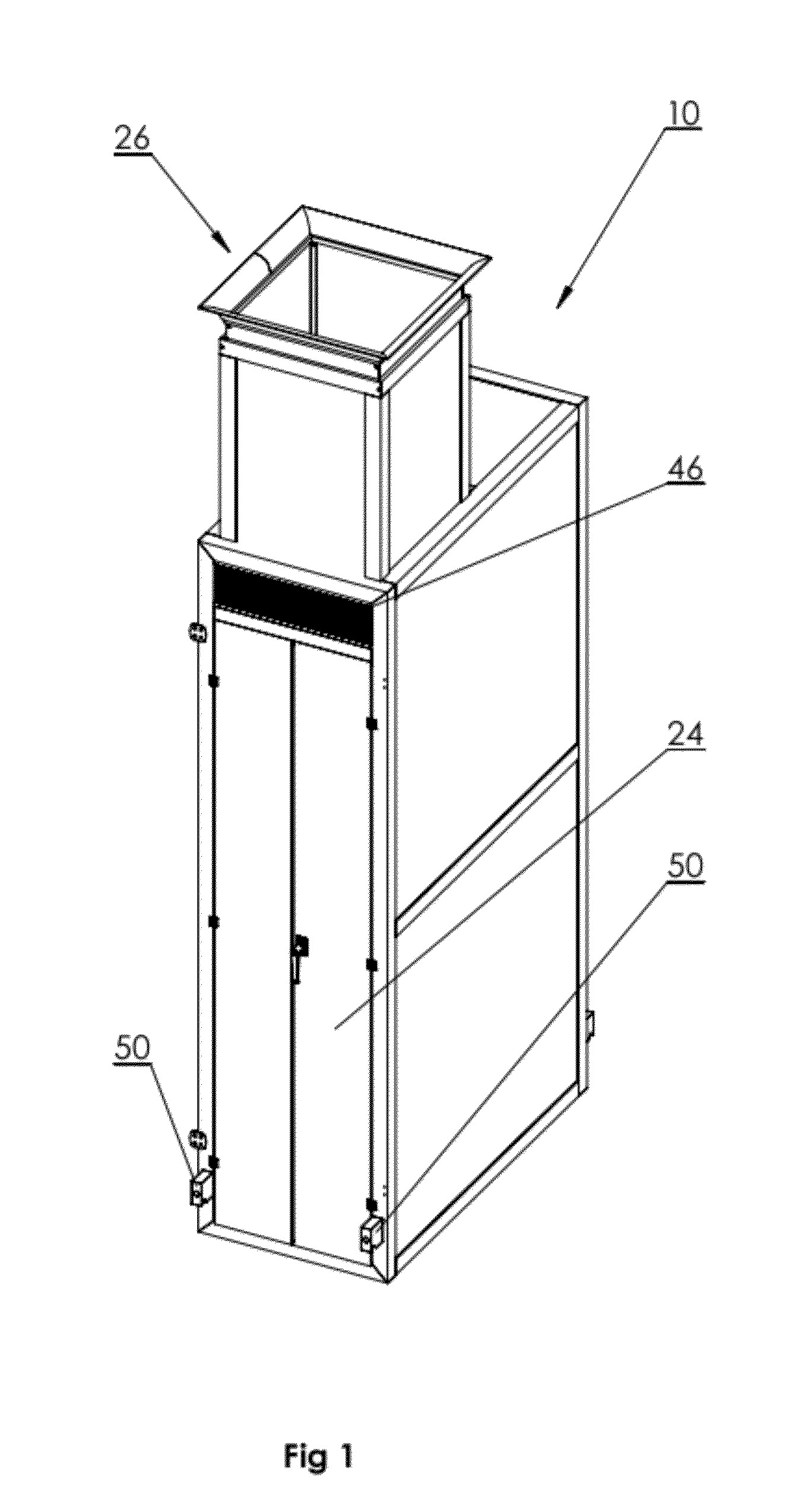 Assemblable server cabinet