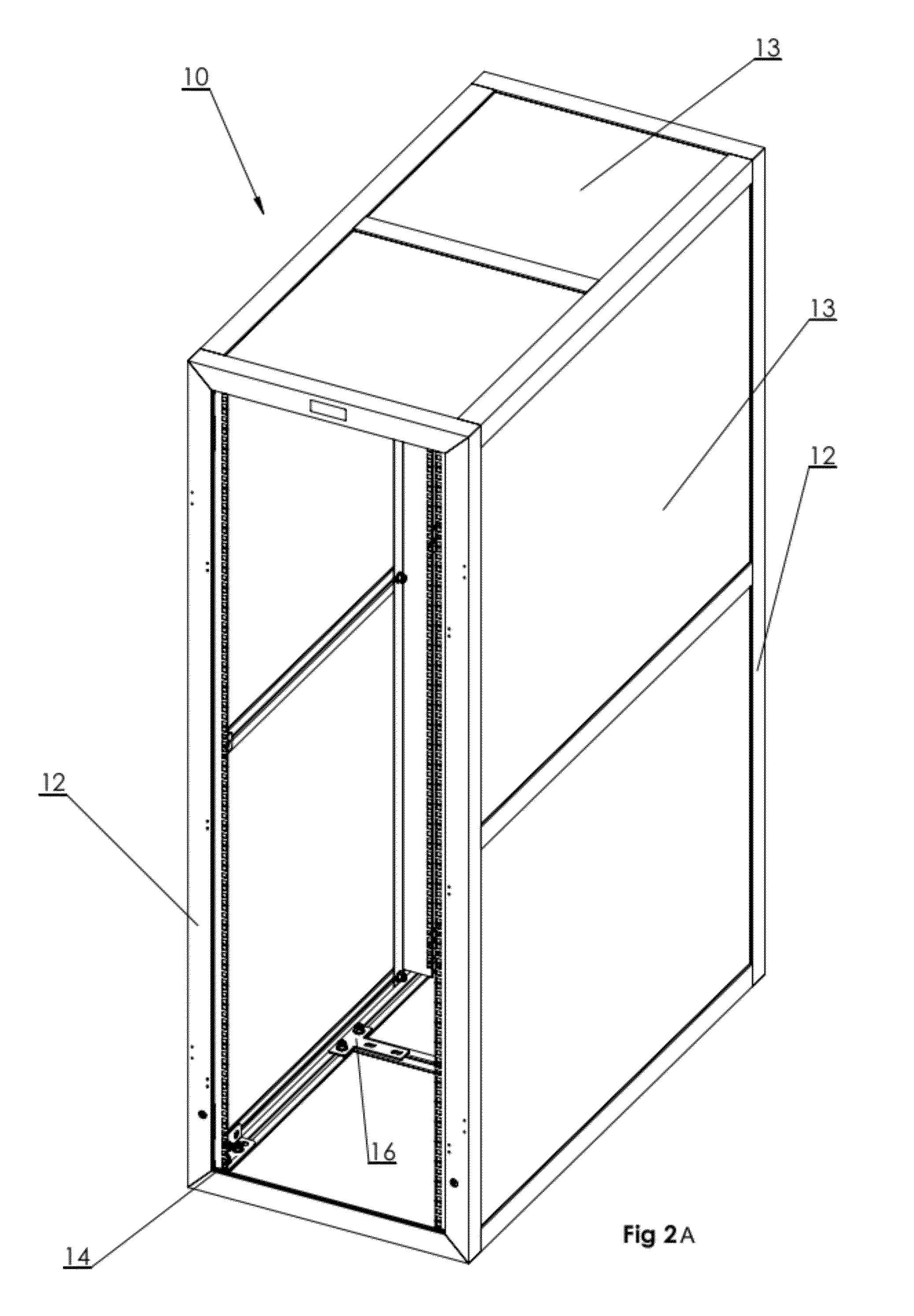 Assemblable server cabinet