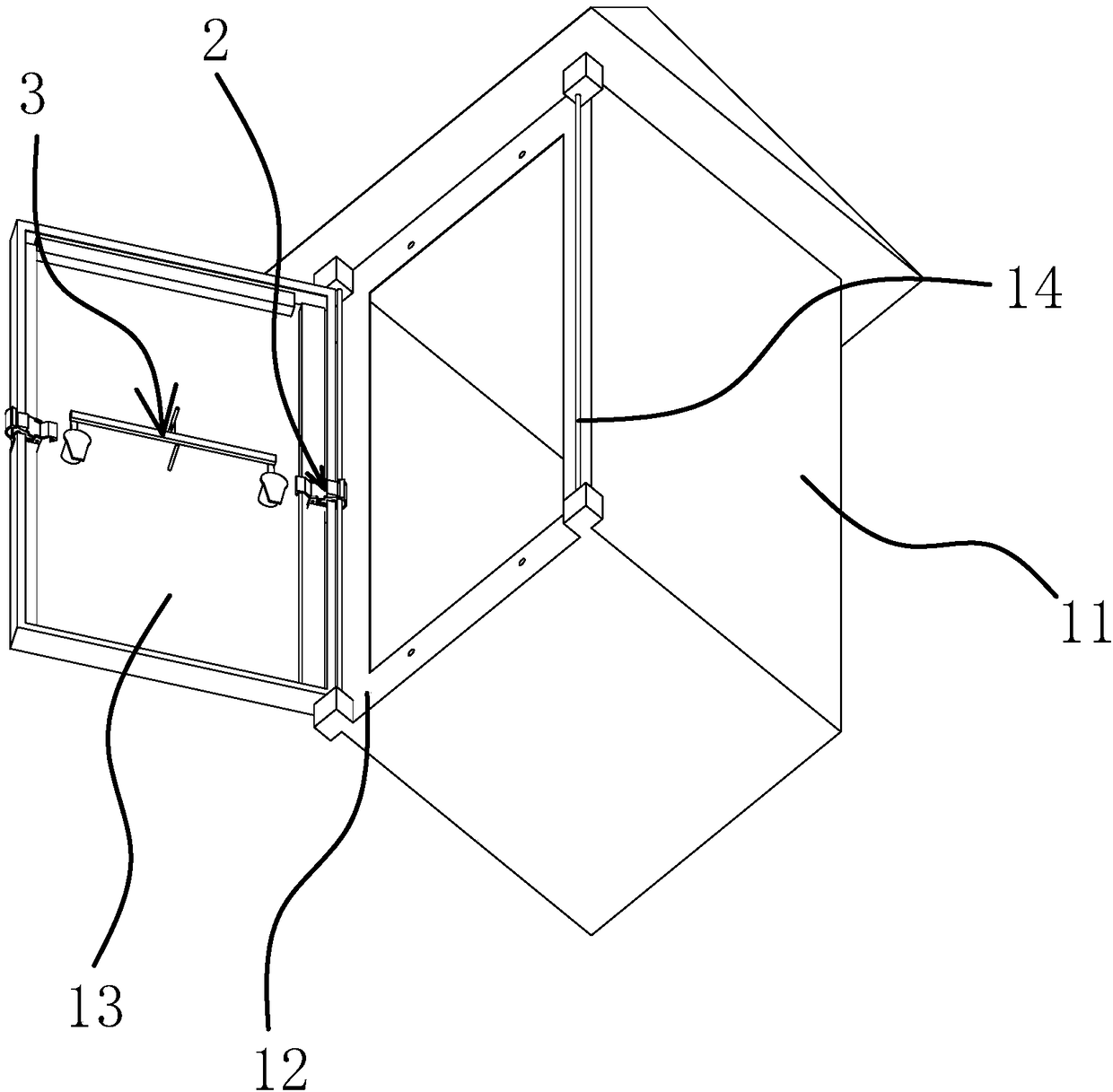 Double-door opening mode power distribution cabinet