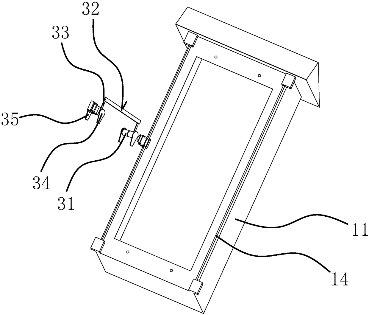 Double-door opening mode power distribution cabinet