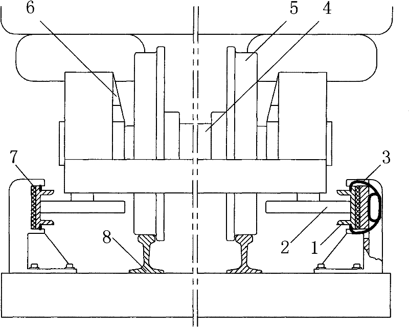 Lead rail type dual-lead wheel rail transport system