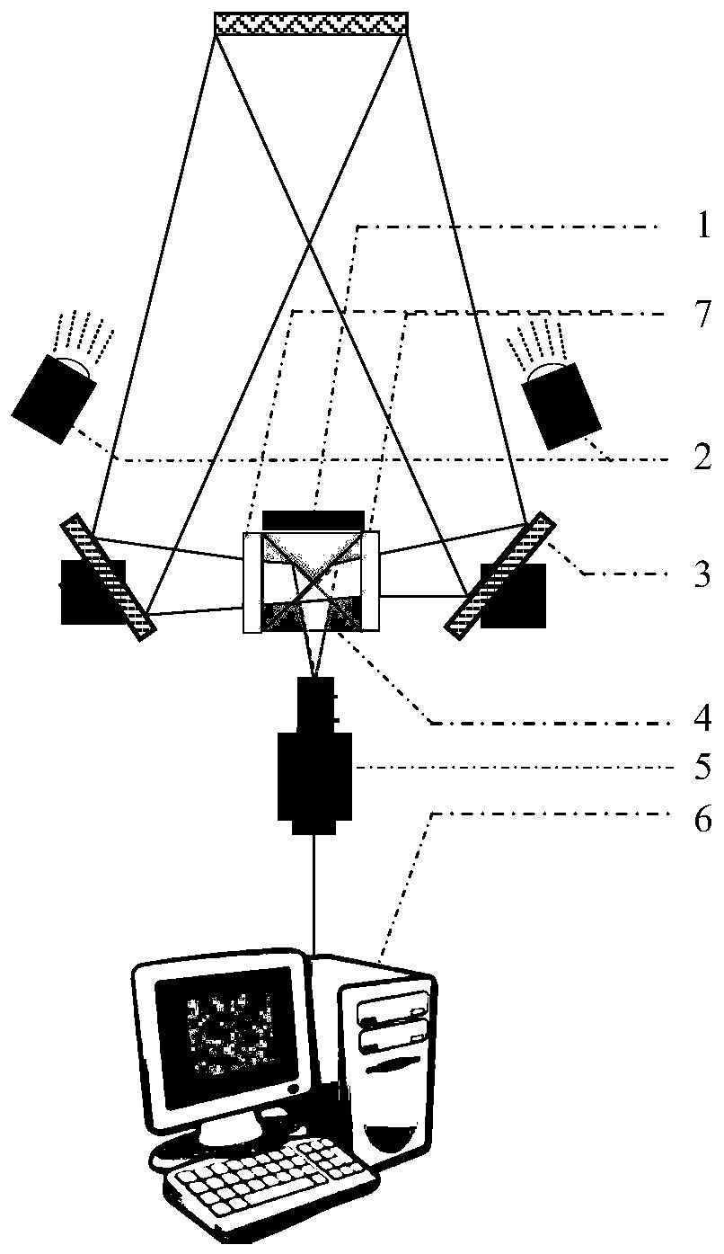 Novel single-camera three-dimensional digital image correlation system using light combining prism