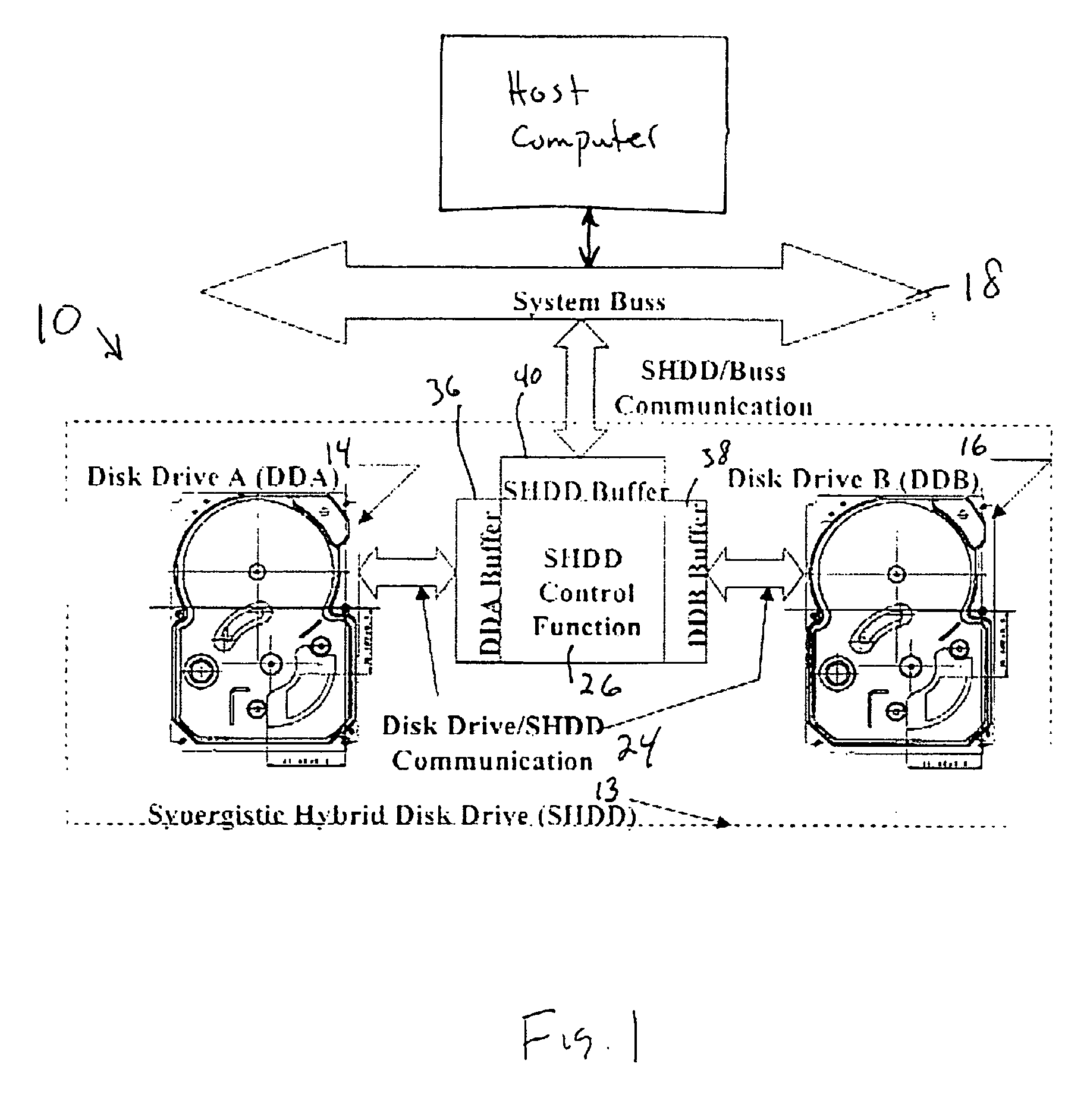 Synergistic hybrid disk drive