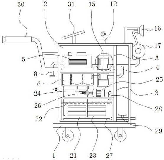 Dust detection device for environmental protection engineering