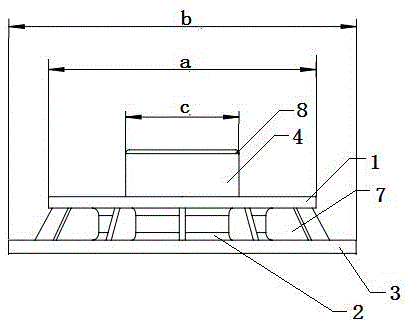 Anti-corrosion chassis of air knife slitting machine used for stationery adhesive tape