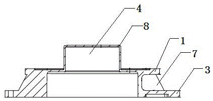 Anti-corrosion chassis of air knife slitting machine used for stationery adhesive tape