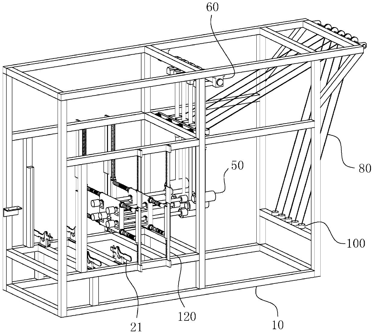 A structure model impact loading device