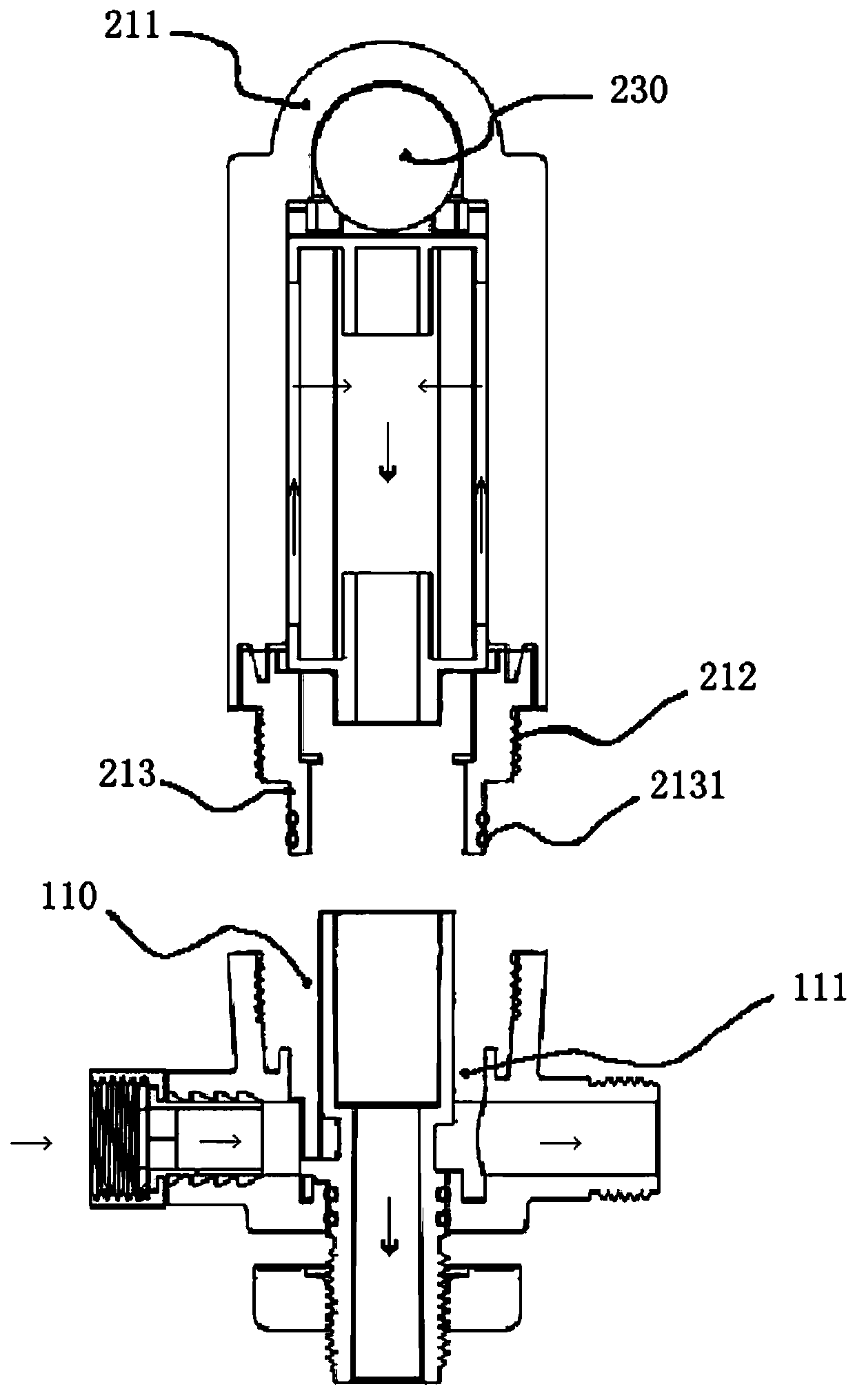 Explosion-proof type front filter