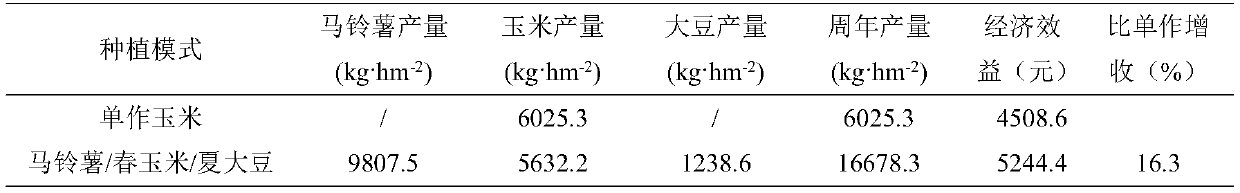 Suitable planting method for increasing yield and increasing harvest in red soil drylands