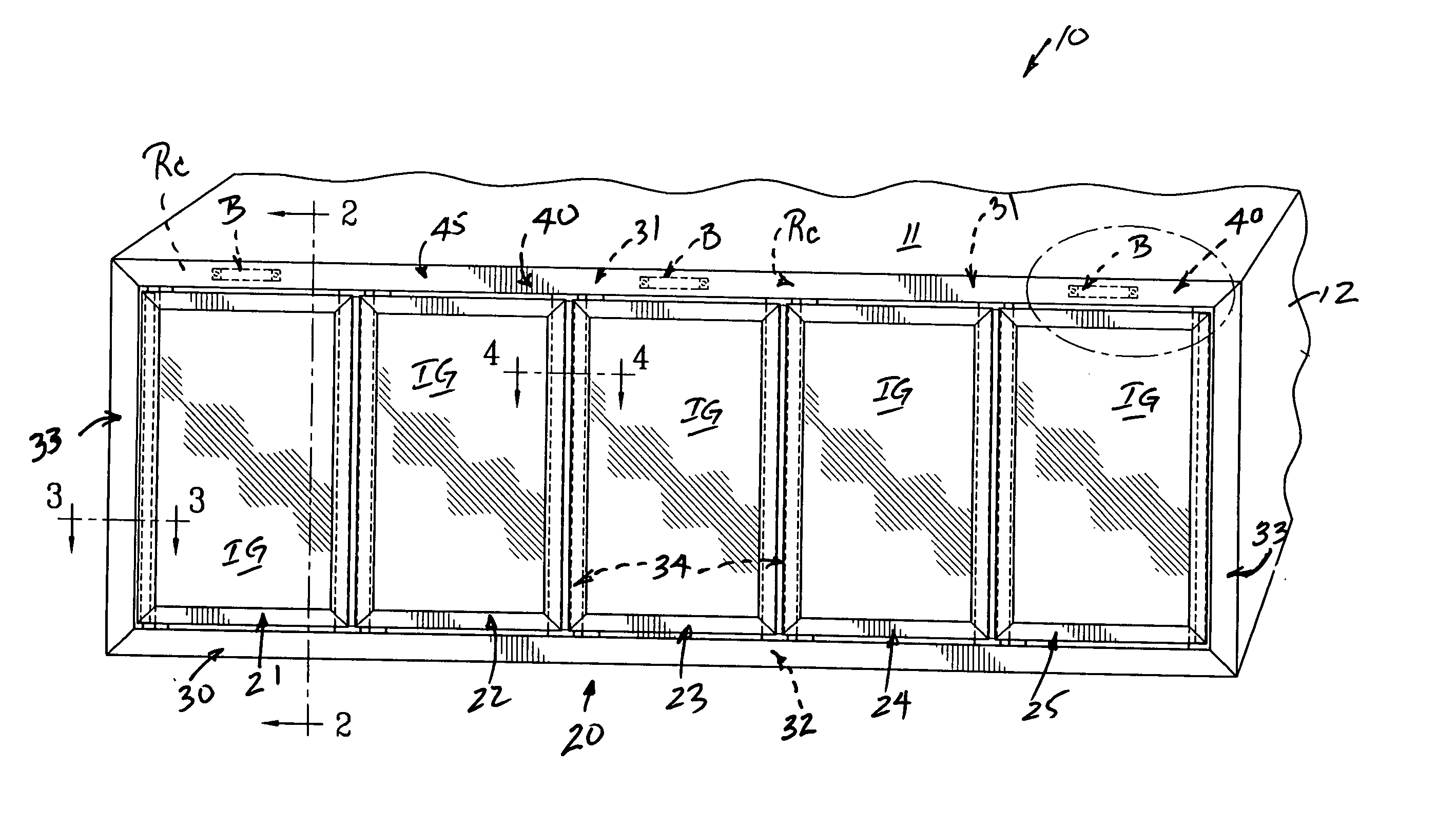 Product display case door frame having an integrated raceway