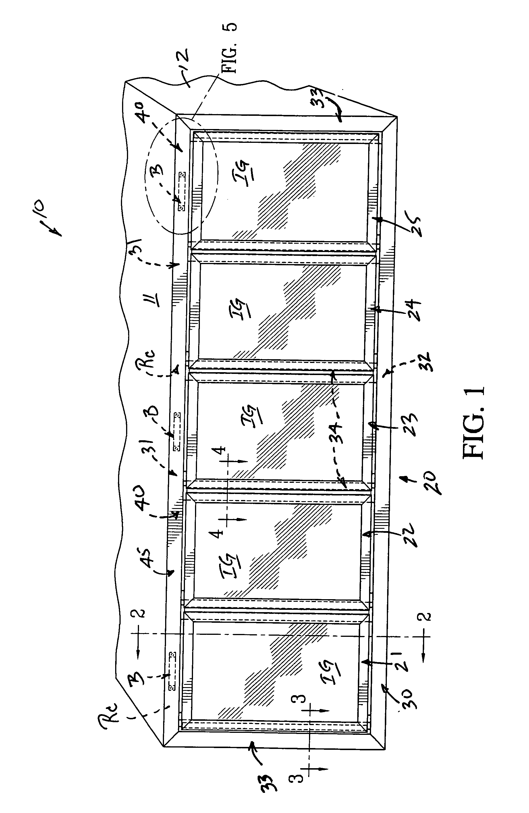 Product display case door frame having an integrated raceway