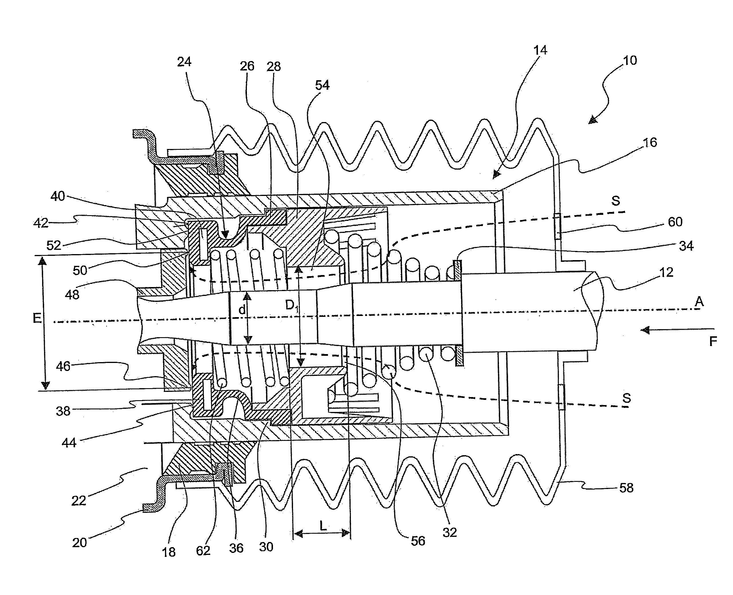 Vacuum Brake Servo for a Motor Vehicle Braking System